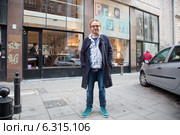 Przegryџ" restaurant owned by popular journalist and publicist Piotr Najsztub. Mokotowska street, Warsaw. Pictured:Piotr Najsztub" Редакционное фото, агентство BE&W Photo / Фотобанк Лори