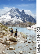 Озеро Lac Blanc, долина Шамони, Франция. Стоковое фото, фотограф Юлия Кузнецова / Фотобанк Лори