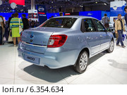 Datsun on-DO. Московский международный автомобильный салон 2014. Редакционное фото, фотограф Сергей Лаврентьев / Фотобанк Лори