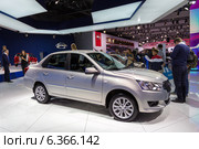 Datsun on-DO. Московский международный автомобильный салон 2014. Редакционное фото, фотограф Сергей Лаврентьев / Фотобанк Лори