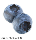 blueberry or bilberry isolated on white background cutout. Стоковое фото, фотограф Natalja Stotika / Фотобанк Лори