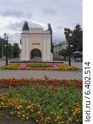 Тарские ворота в центре Омска (2014 год). Редакционное фото, фотограф Алексей Гусев / Фотобанк Лори