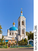 Церковь Спаса Преображения (Саввинская, 1905 г.) в Саввино, г. Железнодорожный, Московская обл. Архитектор Н. Потапов (2014 год). Стоковое фото, фотограф Иван Марчук / Фотобанк Лори