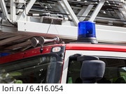 Проблесковые маячок на крыше пожарного автомобиля. Стоковое фото, фотограф Кекяляйнен Андрей / Фотобанк Лори