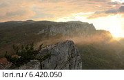 Рассвет на горе Ай-Петри, Алупка, Крым, таймлапс (2013 год). Стоковое видео, видеограф Артем Поваров / Фотобанк Лори
