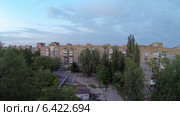 Тучи над городом. Суточное движение, Макеевка, Новороссия, Таймлапс. Стоковое видео, видеограф Артем Поваров / Фотобанк Лори