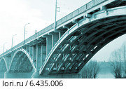 Мост через реку Бия. г.Бийск, Алтайского края. Гранж. Стоковое фото, фотограф Chere / Фотобанк Лори