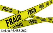 Мошенничество (fraud). Желтая оградительная лента. Стоковая иллюстрация, иллюстратор WalDeMarus / Фотобанк Лори