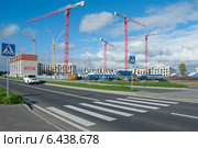 Начало строительства многоэтажного жилого дома (2014 год). Редакционное фото, фотограф Svet / Фотобанк Лори