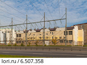 Москва. Электрическая подстанция "Руднево" 200 квт (2014 год). Редакционное фото, фотограф Lora / Фотобанк Лори