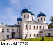 Купола Юрьева монастыря в Великом Новгороде. Стоковое фото, фотограф FotograFF / Фотобанк Лори