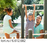 Enjoying time on playground. Стоковое фото, фотограф Яков Филимонов / Фотобанк Лори