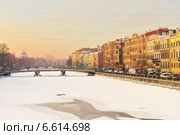 Зимняя Фонтанка. Санкт-Петербург (2014 год). Редакционное фото, фотограф Валерия Попова / Фотобанк Лори