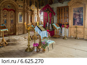 Интерьер церкви Архангела Михаила. Село Большое Игнатово, Республика Мордовия (2014 год). Стоковое фото, фотограф Аркадий Рыпин / Фотобанк Лори