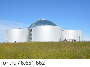 Перлан - памятник архитектуры в Рейкьявике (2014 год). Стоковое фото, фотограф Овчинникова Ирина / Фотобанк Лори
