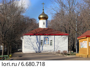 Временный храм святой блаженной Матроны Московской, Дмитровский район Москвы (2014 год). Стоковое фото, фотограф Алексей Гусев / Фотобанк Лори
