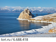 Байкал в декабрьский солнечный морозный день. Стоковое фото, фотограф Виктория Катьянова / Фотобанк Лори