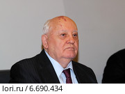 Последний генеральный секретарь ЦК КПСС Михаил Горбачев (2014 год). Редакционное фото, фотограф Сергей Соболев / Фотобанк Лори