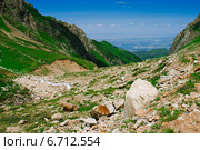 Вид с гор на город Алма-Ату. Казахстан. Стоковое фото, фотограф Roman Barelko / Фотобанк Лори