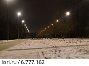Парк «Садовники» в Москве ночью (2014 год). Редакционное фото, фотограф lana1501 / Фотобанк Лори