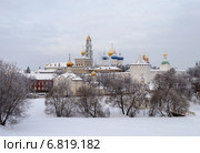 Сергиев Посад. Троице-Сергиева Лавра зимой. Общий вид (2010 год). Стоковое фото, фотограф Виктор Сагайдашин / Фотобанк Лори