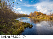 Вид на старицу реки Даги, Сахалин (2013 год). Стоковое фото, фотограф Алексей Шматков / Фотобанк Лори
