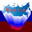 Карта Российской Федерации с Крымом на фоне государственного флага. Стоковая иллюстрация, иллюстратор Dmitry Domashenko / Фотобанк Лори