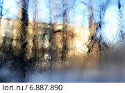 Морозные узоры на стекле. Стоковое фото, фотограф Emmerdeur / Фотобанк Лори