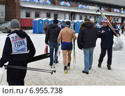 Участники соревнований Московская Лыжня 2015. Редакционное фото, фотограф Дарья Егорова / Фотобанк Лори