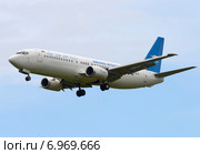 Boeing 737" (бортовой YA-PIE) авиакомпании Ariana Afghan Airlines на посадке в Шереметьеве (2014 год). Редакционное фото, фотограф Alexei Tavix / Фотобанк Лори