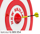 Цель "новые навыки (new skills)" Стоковая иллюстрация, иллюстратор WalDeMarus / Фотобанк Лори