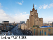 Здание МИД, Садовое кольцо, Москва (2015 год). Стоковое фото, фотограф Георгий Султанов / Фотобанк Лори