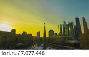 Площадь Дорогомиловская Застава на закате, Москва (2015 год). Редакционное видео, видеограф Серёга / Фотобанк Лори