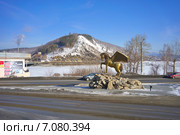 Златоуст, Челябинская область, Крылатый конь (2015 год). Редакционное фото, фотограф Игорь Потапов / Фотобанк Лори