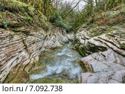 Река Псахо, окрестности Сочи, Краснодарский край, Россия. Стоковое фото, фотограф Игорь Долгов / Фотобанк Лори