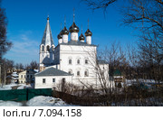 Благовещенский собор с колокольней в Вязниковском женском монастыре(1683) (2015 год). Стоковое фото, фотограф Сергей Овчинников / Фотобанк Лори