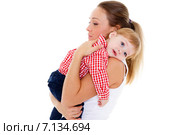 Mother with small baby. Стоковое фото, фотограф Мельников Дмитрий / Фотобанк Лори