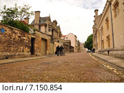 Старая улица в Оксфорде в Великобритании (2012 год). Стоковое фото, фотограф Илья Пакульских / Фотобанк Лори