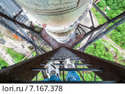 Руфер, незаконное проникновение на охраняемый объект. Стоковое фото, фотограф Кекяляйнен Андрей / Фотобанк Лори