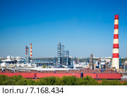 Московский нефтеперерабатывающий завод в Капотне, Россия. Стоковое фото, фотограф Юрий Губин / Фотобанк Лори