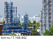 Московский нефтеперерабатывающий завод в Капотне, Россия. Стоковое фото, фотограф Юрий Губин / Фотобанк Лори