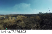 Поле золы у ТЭС. Стоковое видео, видеограф Потийко Сергей / Фотобанк Лори
