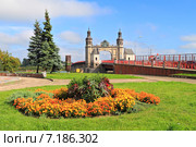Мост королевы Луизы, достопримечательность города Советска. Калининградская область, Россия (2014 год). Стоковое фото, фотограф Михаил Рудницкий / Фотобанк Лори