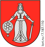 Герб города Калдига. Латвия. Стоковая иллюстрация, иллюстратор Владимир Макеев / Фотобанк Лори
