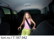 Child in car. Стоковое фото, фотограф Гладских Татьяна / Фотобанк Лори