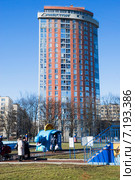 Жилой комплекс "Адмирал". Улица Подвойского. Санкт-Петербург (2015 год). Редакционное фото, фотограф Александр Щепин / Фотобанк Лори