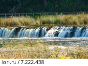 Водопад Ventas Rumba на реке Вента, Латвия (2014 год). Стоковое фото, фотограф Юлия Бабкина / Фотобанк Лори
