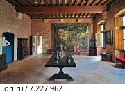 Interior of Clos Luce mansion in Amboise. Leonardo da Vinci lived here for the last three years of his life and died there on 2 May 1522. Редакционное фото, агентство BE&W Photo / Фотобанк Лори