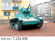 Лёгкий танк Т - 26.   Музей Северо-Западного Фронта. Город Старая Русса Новгородская область (2015 год). Редакционное фото, фотограф stargal / Фотобанк Лори