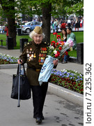 Женщина ветеран Великой Отечественной войны (2012 год). Редакционное фото, фотограф Наталья Уварова / Фотобанк Лори